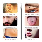 Mixed Stainless Steel Piercing Needles - 40PCS