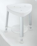 Adjustable Corner Shower Stool with Storage Tray