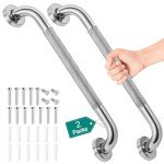 2 Pack 16 Inch Grab Bars for Bathtubs and Showers, Safety Bathroom Shower Grab Bars for Seniors Holds up to 500LBs, Handicap Grab Bars Stainless Steel, Anti Slip Shower Handle for Wall, Elderly