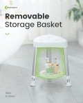 Adjustable Corner Shower Stool with Storage Tray