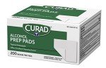 Curad Medium Alcohol Disinfectant Prep Pads, 200 Count