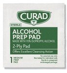 Curad Medium Alcohol Disinfectant Prep Pads, 200 Count