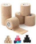 Self-Adhesive Skin-Colored Bandage Wrap - 6 Pack