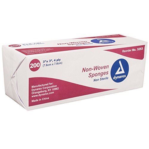 Non-Sterile Non-Woven Gauze Sponges - 200 Count