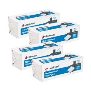 Dealmed 3" x 3" Non-Woven Gauze Sponge Pads