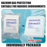 60 Pack Sterile 4x4 Large Gauze Pads