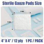60 Pack Sterile 4x4 Large Gauze Pads