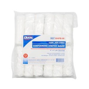 Dukal Conforming Stretch Gauze - 96 Rolls, 4"x4.1yds