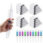 Reusable Liquid Syringe Set with Tip Caps