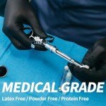 Black Vinyl Disposable Exam Gloves - 100 Pack