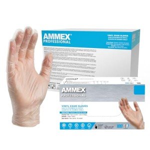 Clear Vinyl Medical Gloves, Medium, 1000 Count