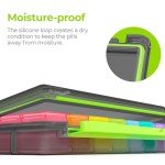 AUVON Weekly Pill Organizer - 7 Day Portable Case