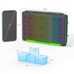 AUVON Weekly Pill Organizer - 7 Day Portable Case