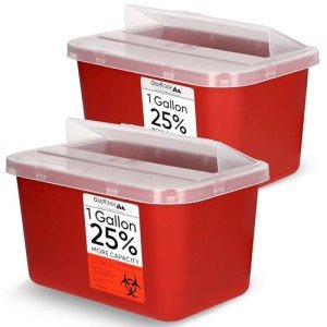 Oakridge 1 Gallon Sharps Container 2-Pack
