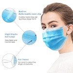 Wecolor 100 Disposable 3-Ply Earloop Face Masks