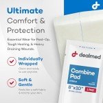 Dealmed Sterile Abdominal Combine Pads, 8x10 in, 24/Box