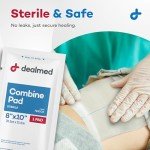 Dealmed Sterile Abdominal Combine Pads, 8x10 in, 24/Box