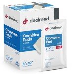 Dealmed Sterile Abdominal Combine Pads, 8x10 in, 24/Box