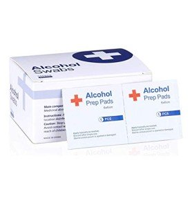 Alcohol Prep Pads, 75% Alcohol, 100 Individually Wrapped