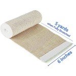 LotFancy 6" Elastic Compression Bandage Wraps - 4 Pack