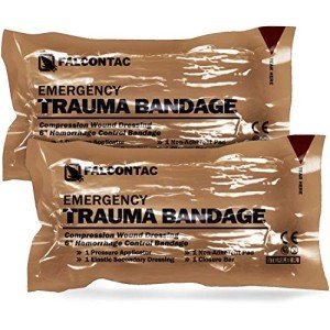 FalconTac 6 Inch Emergency Compression Bandage (2 Pack)