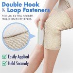 LotFancy 6" Elastic Compression Bandage Wraps - 4 Pack