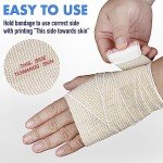 LotFancy 6" Elastic Compression Bandage Wraps - 4 Pack