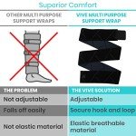 Vive Elastic Knee Wrap - Compression Support Bandage