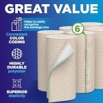 10-Pack 6” Premium Elastic Compression Bandages