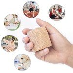 Self-Adhesive Athletic Bandage Wrap - 12 Pack