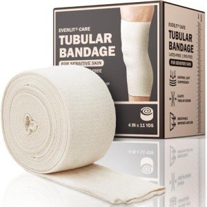 Organic Cotton Elasticated Compression Bandage 4" x 11 yd