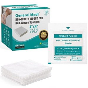 Sterile Non-Woven Gauze Sponges, 4" x 4" - 60 Packs