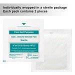 Sterile Non-Woven Gauze Sponges, 4" x 4" - 60 Packs