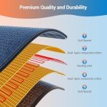 Comfytemp Heating Pad for Back Pain Relief - FSA HSA Eligible Extra Large Heating Pad XXL, Birthday Gifts for Women Men Mom Wife, 17''x 33'' King Size Electric Heating Pad for Period Cramps (Blue)