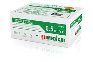 Elimedical U-100 Veterinary Insulin Syringes - 100 Pack