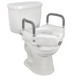 Vaunn Elevated Toilet Seat with Padded Grab Bars