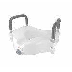 Vaunn Elevated Toilet Seat with Padded Grab Bars