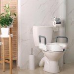 Vaunn Elevated Toilet Seat with Padded Grab Bars