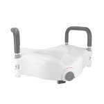 Vaunn Elevated Toilet Seat with Padded Grab Bars