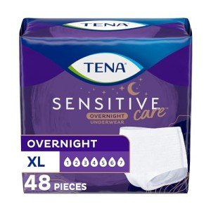 TENA Sensitive Care Overnight Incontinence Underwear, XLarge
