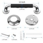 12-Inch Anti-Slip Grab Bars for Bathroom Safety