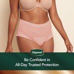 Depend Silhouette Maximum Absorbency Women's Underwear, Pink