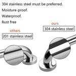 Rockgoya 12-Inch Stainless Steel Shower Grab Bars (2 Pack)