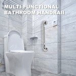 16 Inch Anti-Slip Stainless Steel Grab Bars - 2 Pack