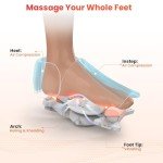 CuPiLo Foot Massager with Heat, FSA HSA Eligible Shiatsu Foot Massager Machine for Plantar Fasciitis, Adjustable Vibration & Pressure for Neuropathy Pain, Women Men Gifts, Fits Up to 12"