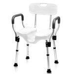 Sangohe Heavy Duty Shower Chair with Arms