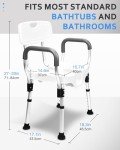 Sangohe Heavy Duty Shower Chair with Arms