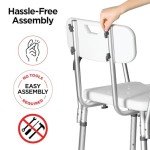 3-Piece Shower Chair Set for Elderly Care