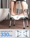 Sangohe Heavy Duty Shower Chair with Arms