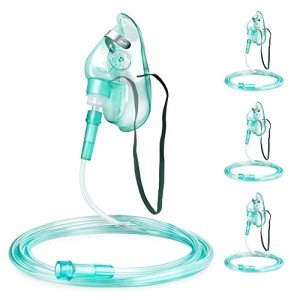 Kids Oxygen Face Mask with Tube & Strap - 3 Pack